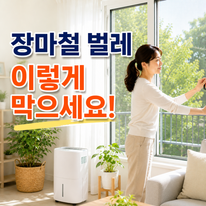 장마철 집 안 벌레가 늘어나는 이유와 예방법 7가지