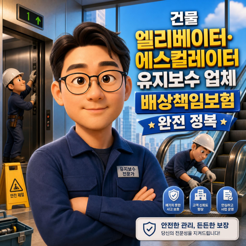 건물 엘리베이터·에스컬레이터 유지보수 업체 배상책임보험 완전 정복