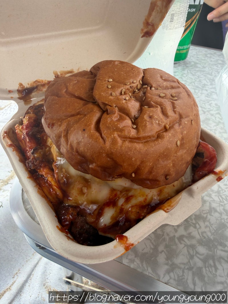강릉 금진해변 맛집 디스코버거 포장 후기! 수제버거와 치즈피자 물놀이 꿀조합