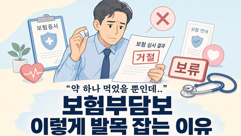 "약 하나 먹었을 뿐인데.." 보험부담보 이렇게 발목 잡는 이유