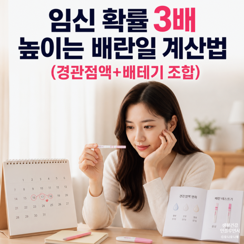 가임기 임신확률 높이는 계산법, 배란일 계산기 정확도 높이는 방법