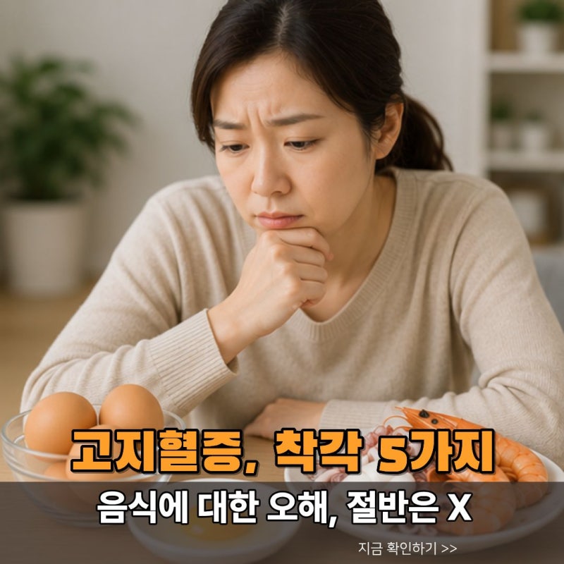 [고지혈증 관리 5] "계란 노른자 먹어도 되나요?" 고지혈증에 대한 5가지 착각