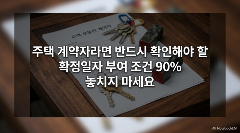 주택 계약자라면 반드시 확인해야 할 확정일자 부여 조건 90% 놓치지 마세요