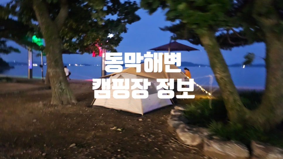 동막해수욕장 야영장 사진 1
