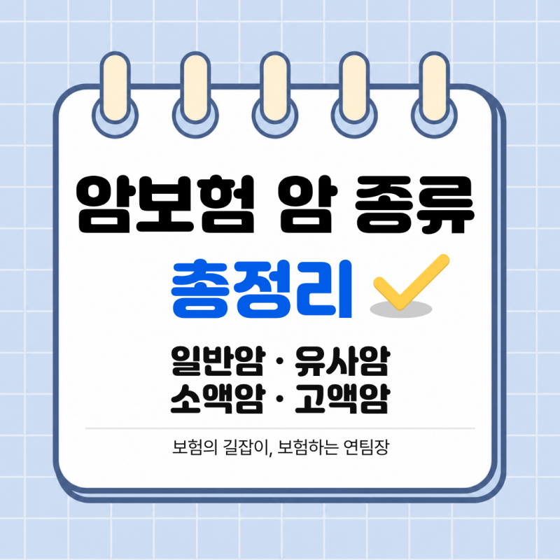 일반암·유사암·소액암·고액암 차이점 총정리｜암보험 가입 전 꼭 알아야 할 내용