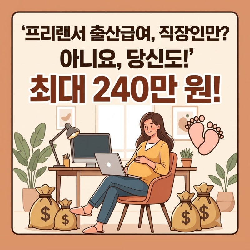 프리랜서 출산급여 조건 지원금 신청방법 직장인이 아니어도 받는 방법