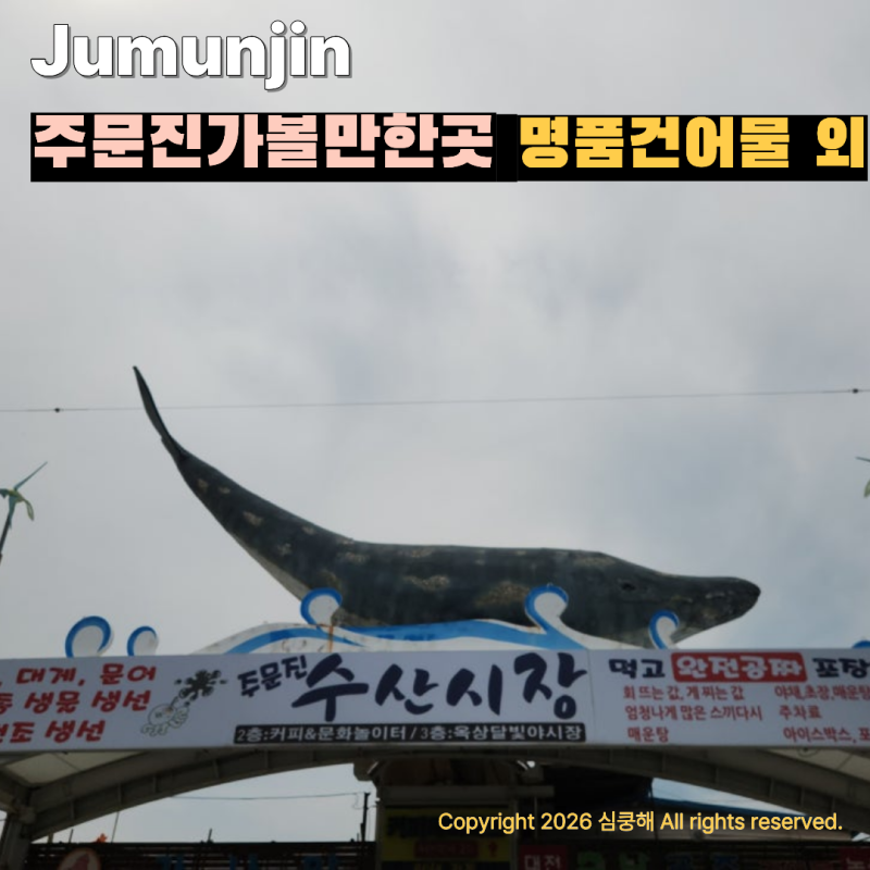 Jumunjin Attractions in Gangneung: 3 Travel Courses - Goblin Filming Location, Jumunjin Port, Jumunjin Fish Market, and Premium Dried Seafood