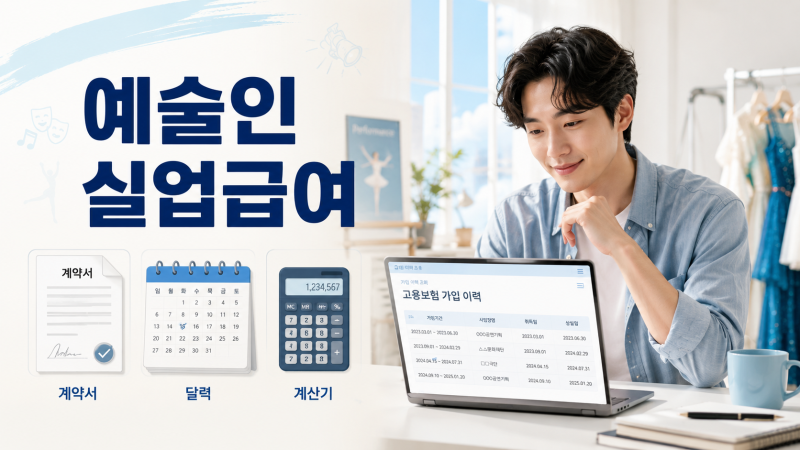 예술인 실업급여, 일반 직장인과 다른 기준 4가지