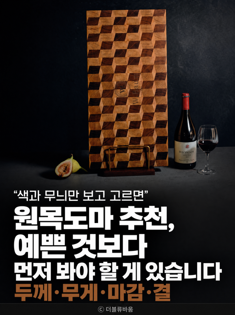 원목도마 추천, 두꺼우면 다 좋을까요?
