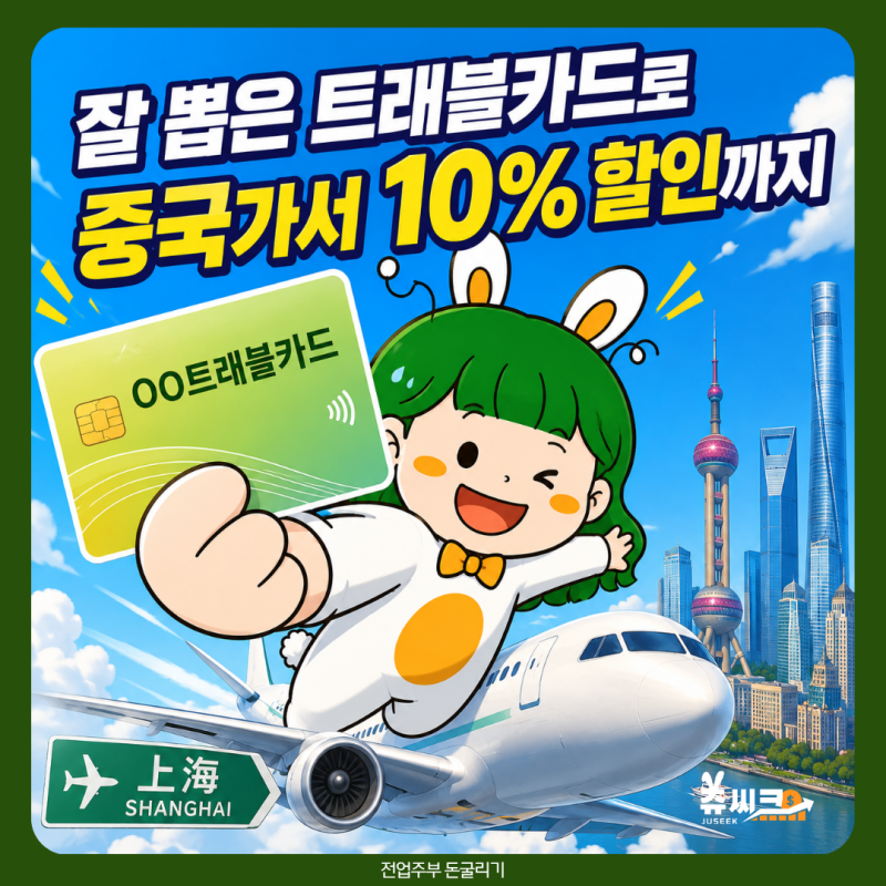 “전월 실적 NO!” 중국여행 트래블로그 유니온페이 체크카드 선택한 이유
