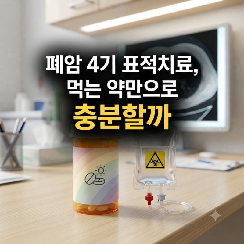 폐암 4기 표적치료, 먹는 약만으로 충분할까