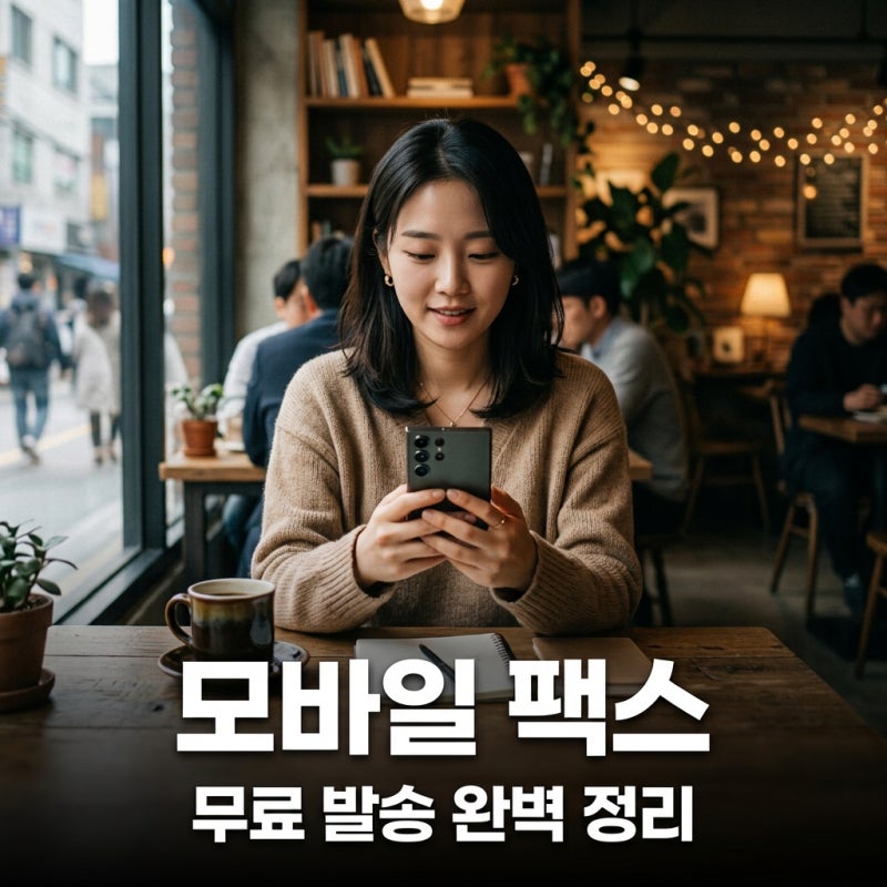 모바일 팩스 무료로 보내는 가장 쉬운 방법, 앱 하나로 끝내기