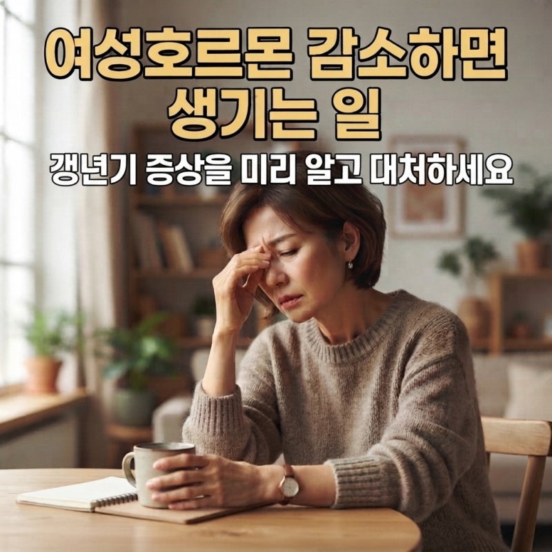 여성호르몬이 줄어들면 생기는 일 갱년기 신호 미리 알아두기