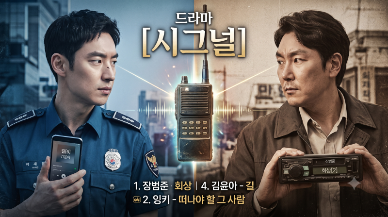 드라마 시그널 줄거리 및 OST 노래 추천 및 리뷰 (장범준 회상부터 김윤아 길까지)