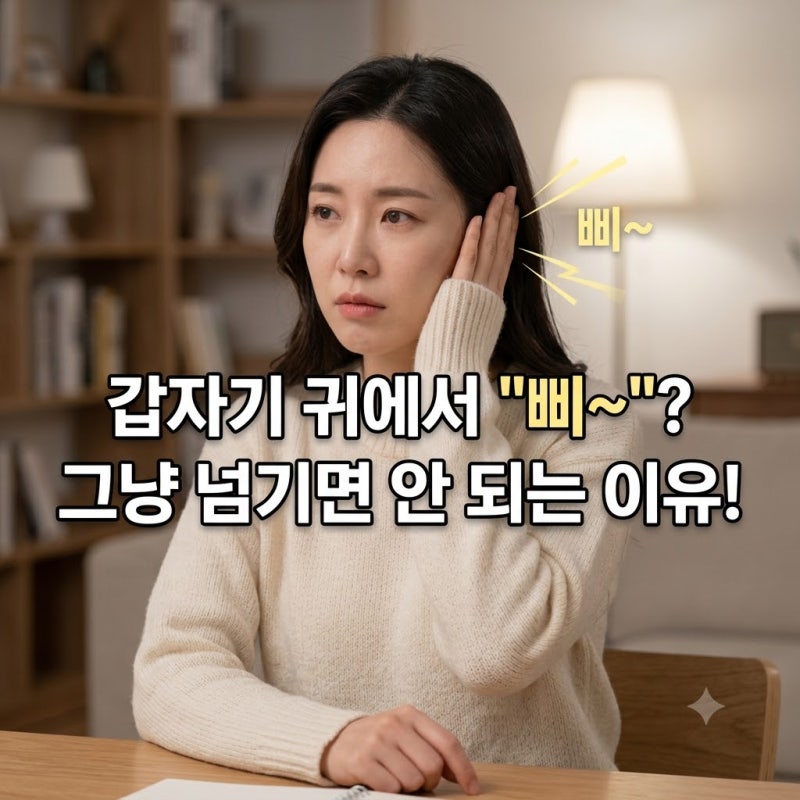 갑자기 귀에서 "삐~" 소리가? 귓속의 경고 신호, 귀먹먹함과 이명의 원인 총정리