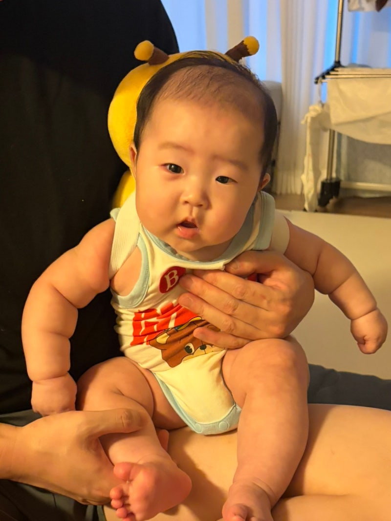 [육아] 4개월 아기 다래끼 증상, 다산청아람어린이병원 진료후기(안연고+항생제 처방)