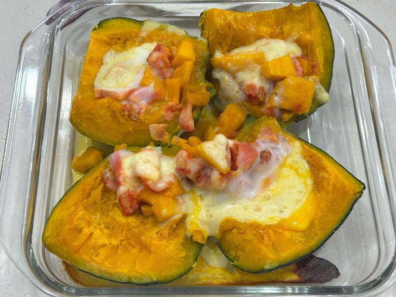 단호박 에그슬럿, 단호박 치즈 오븐구이 레시피
