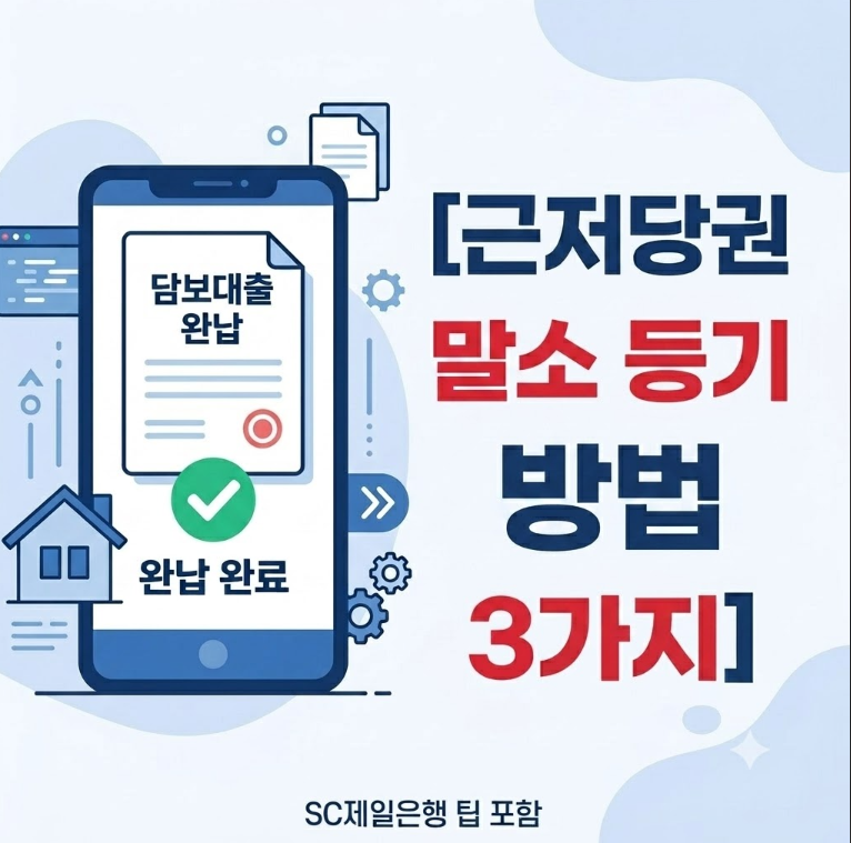 주택담보대출 완납 후 필수 체크! 근저당권 말소 등기 진행 방법 3가지 (배우자 대리인 서류 &....