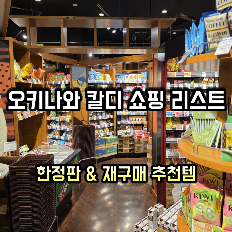 [오키나와 쇼핑] 이온몰 라이컴 칼디(KALDI) 재구매 추천템 & 오키나와 한정 쇼핑리스트