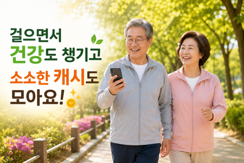 캐시 워크 사용법- 걷기 운동도 하고 소소하게 캐시도 모으세요.