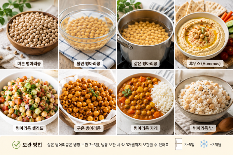 병아리콩 삶는 법부터 맛있는 요리까지! 건강한 식단의 시작