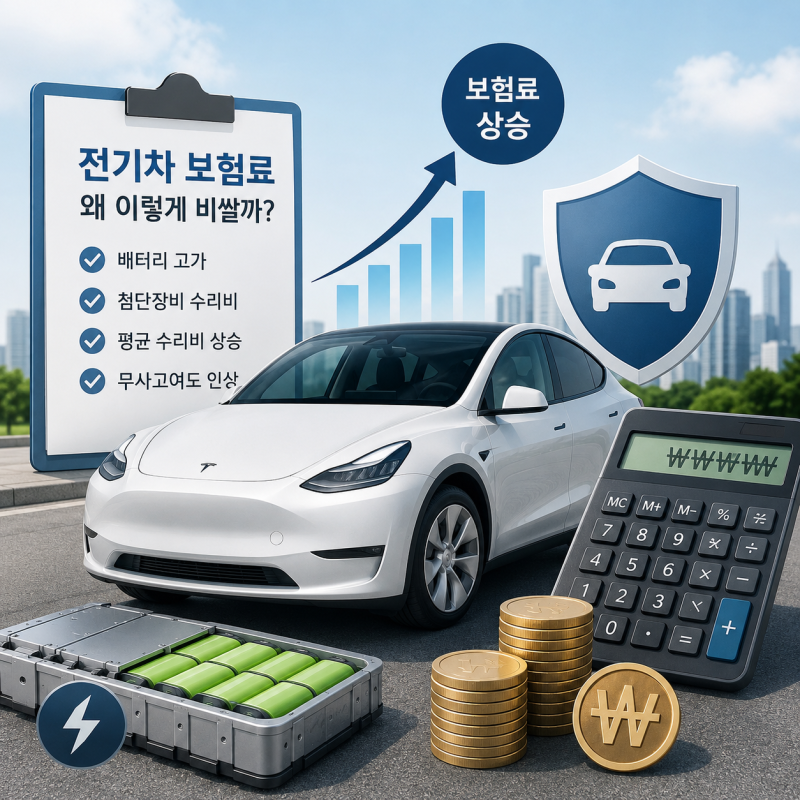 전기차 보험료 왜 이렇게 비쌀까? 사고 안 났는데도 보험료가 오르는 진짜 이유
