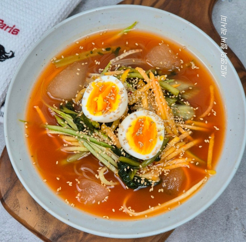 김치말이국수 시원한 열무국수 레시피 냉면육수 냉국수 요리