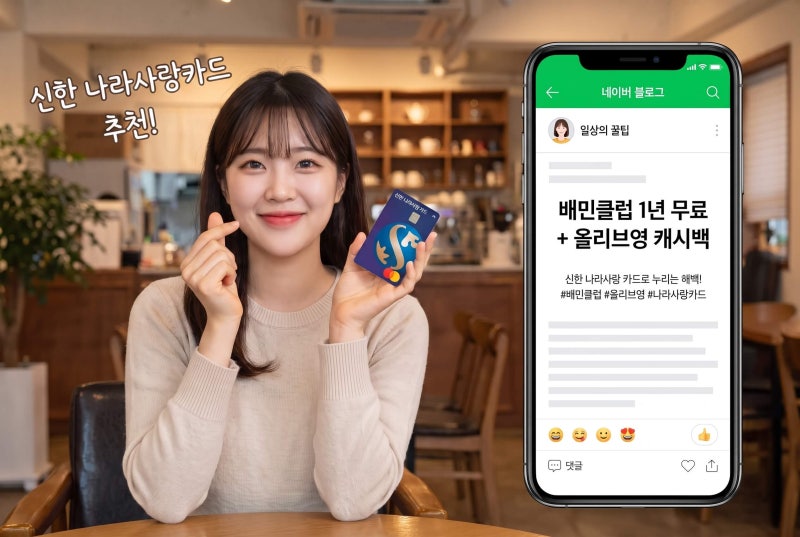 26년 신한 나사카 배민 클럽 1년 무료 + 올리브영 핵심 할인 혜택
