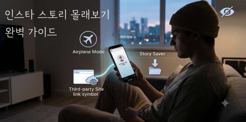 인스타 스토리 몰래보기 완벽 가이드: 비행기모드부터 사이트 링크 활용법까지