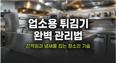 업소용 튀김기, 매일 어디까지 청소해야 할까요?