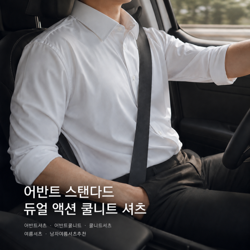[남자셔츠추천] 어반트 쿨니트 셔츠, 한여름에도 시원한 남자 여름 셔츠 추천 ☀️ 남자오피....