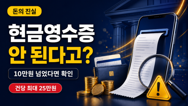 현금영수증 미발급 신고, 계좌이체도 될까? 10만원 기준과 포상금 총정리
