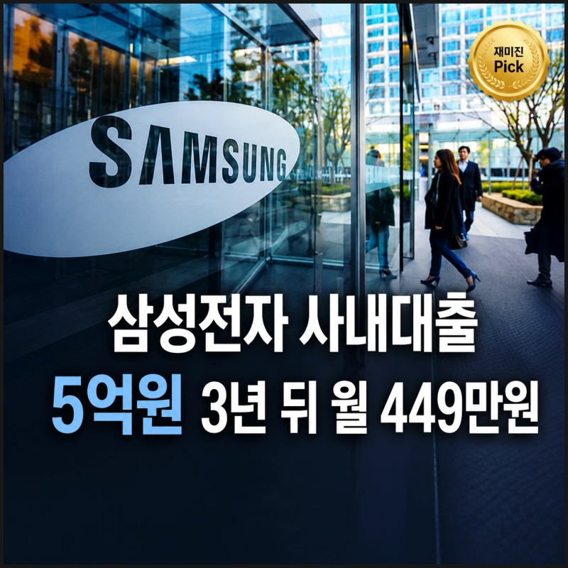 삼성전자 사내대출 5억·1.5%인데, 3년 뒤 월 449만원이 시작됩니다