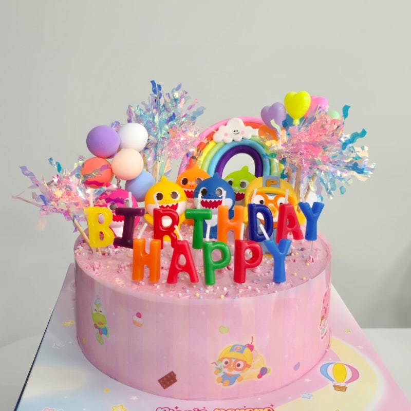 두돌 생일파티 케이크 추천, 아기상어 피규어케이크 셀프 만들기