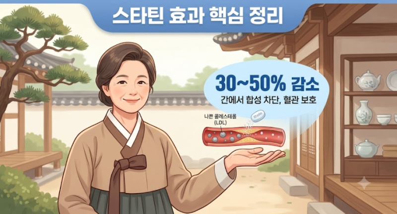 고지혈증 약, 꼭 먹어야 하나요 — 스타틴 효과·부작용·중단이 위험한 이유 정리