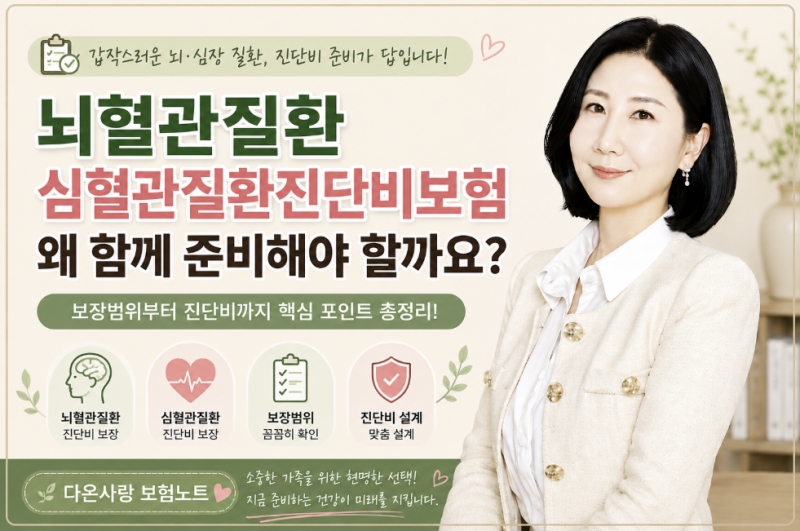 뇌혈관질환 심혈관질환진단비보험, 왜 함께 준비해야 할까요?