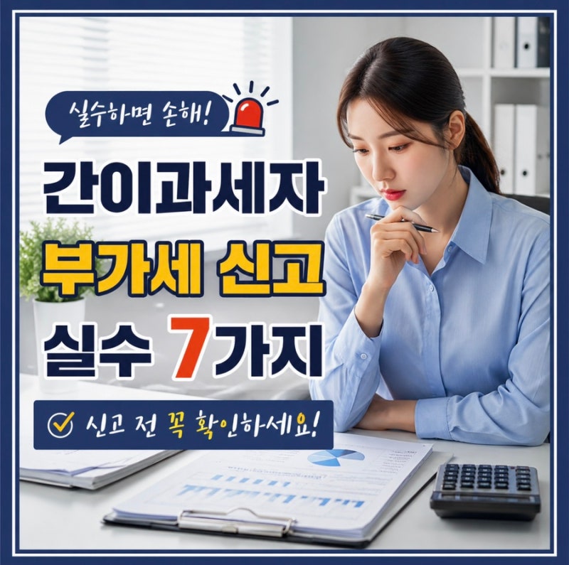 간이과세자가 자주 하는 부가세 신고 실수 7가지｜간이과세자 부가세 신고 전 꼭 확인하세요....