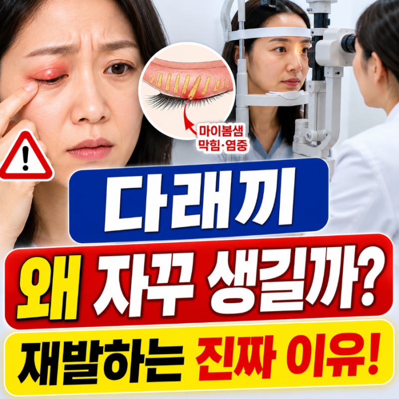 송탄 안과, 송탄성모안과 : 다래끼가 자꾸 나는 이유? 원인부터 예방법까지 총정리 해드립니....