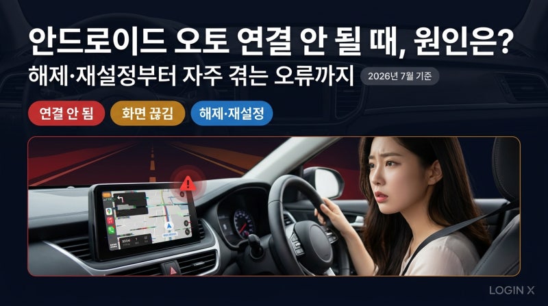 안드로이드 오토 연결 안 될 때, 원인은? 해제·재설정부터 자주 겪는 오류까지