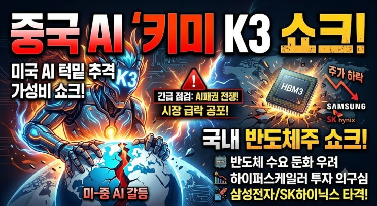 <b>키미 K3</b> 공개가 글로벌 AI 시장과 국내 반도체 산업에 미치는... 