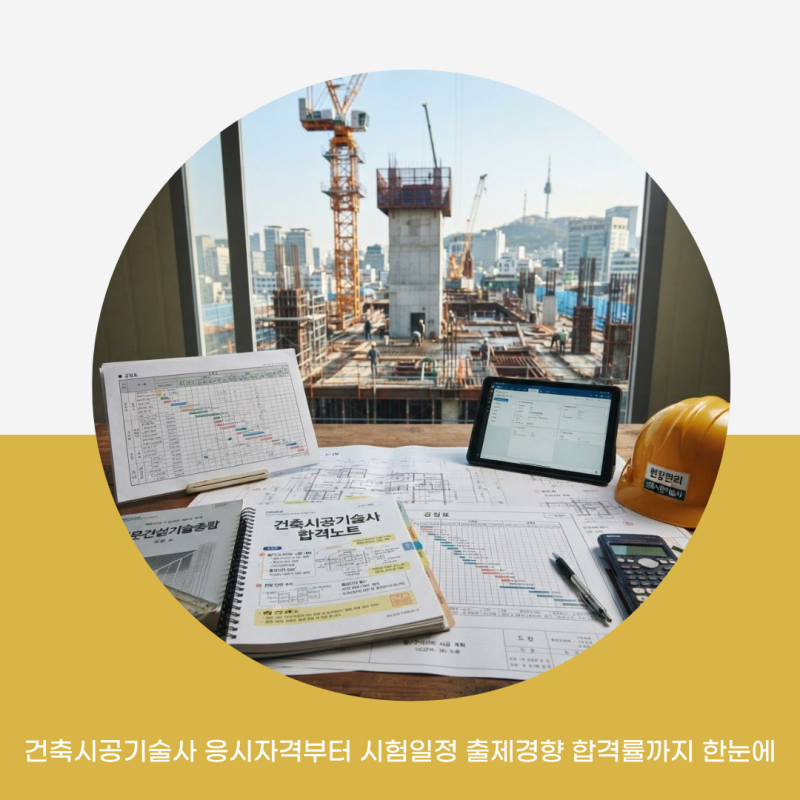 건축시공기술사 응시자격부터 시험일정 출제경향 합격률까지 한눈에