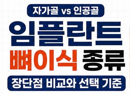 임플란트 뼈이식 비용·재료 차이 7가지 정리