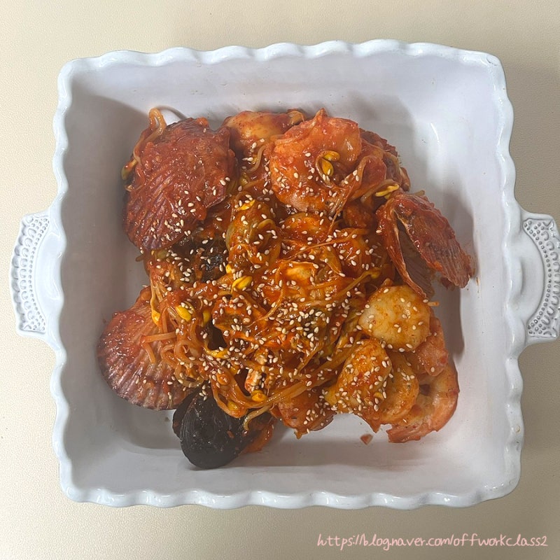 냉동모듬해물로 간단하게, 콩나물 해물찜 만들기