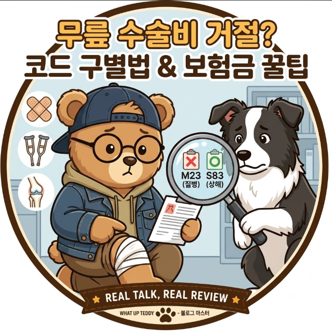 [반월상 연골판 파열 수술비] "상해수술비 거절?!" S83 M23 코드 구별 및 청구 팁 보험금 100% 청....