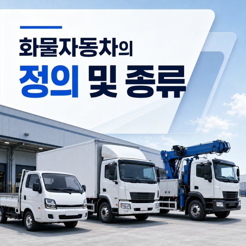화물자동차의 기준과 운송 사업 종류, 톤수만 보고 구분하면 안 되는 이유 정리해 드립니다