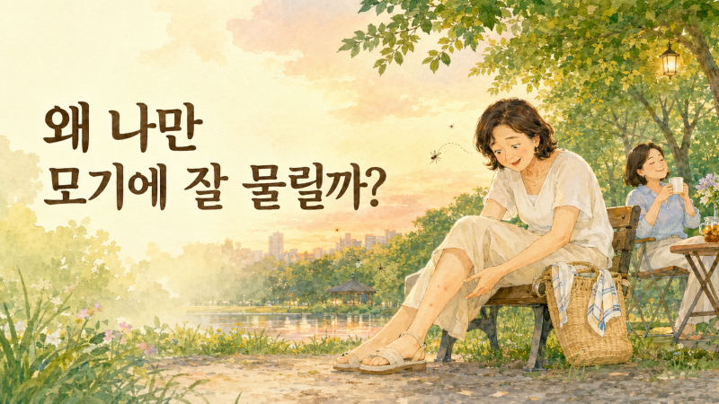 왜 나만 모기에 잘 물릴까. 모기가 좋아하는 사람에게는 이유가 있다.