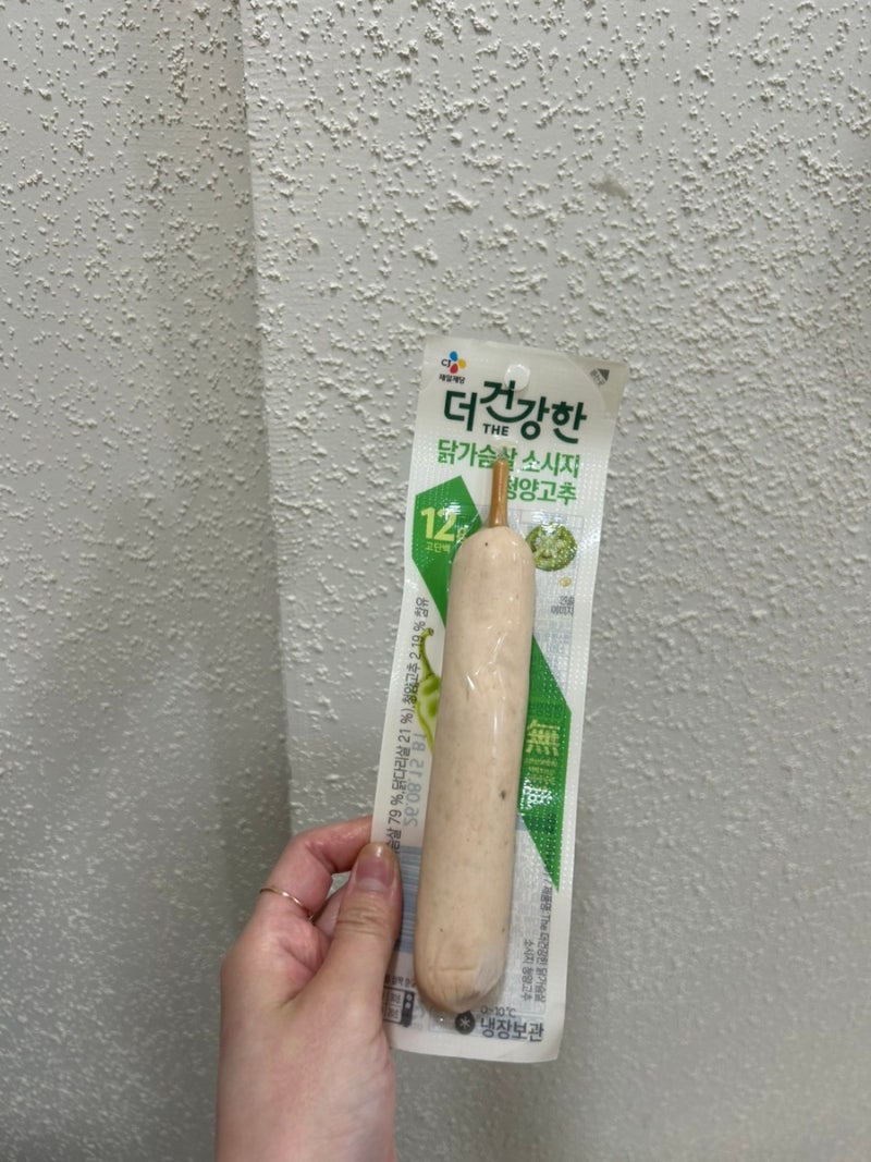 cj 더건강한 닭가슴살 소시지 청양고추/ 맛있는 단백질 간편식