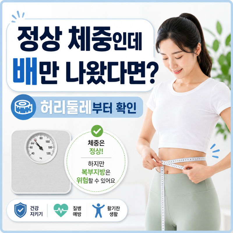 마른 비만 기준은? 정상 체중인데 배만 나왔다면 허리둘레 체크