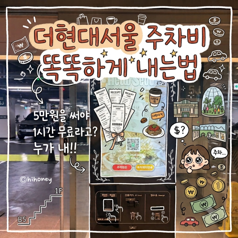 더현대서울 주차장 꿀팁, 살인적인 주차비 절약하는 방법 모르고 가면 바보