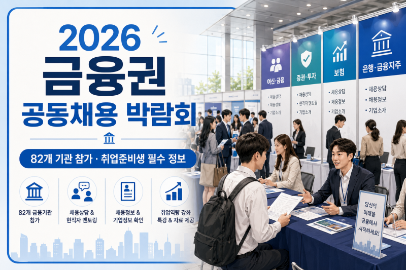 2026 금융권 공동채용 박람회｜82개 기관·현장면접·신청방법 총정리
